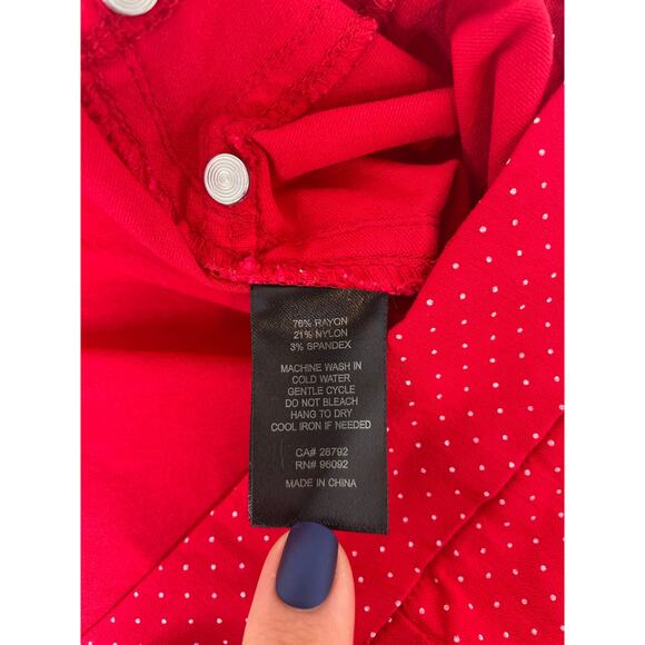 Gap Pleated High Rise Shorts - Dalia Red Polka Dot Bermuda Shorts Bundle 14W - Picture 13 of 13